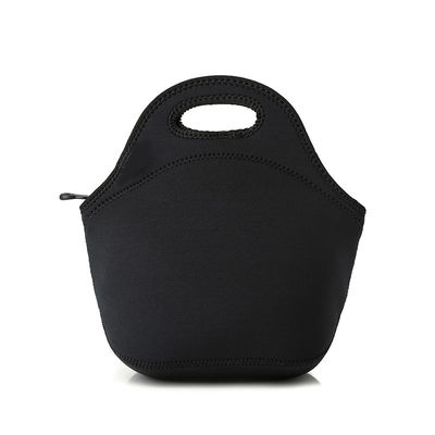 इको फ्रेंडली ब्लैक लंच टोटे नियोप्रीन कूलर बैग