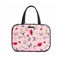 थोक कस्टम बड़े क्षमता प्यारा गुलाबी मेकअप कॉस्मेटिक बैग लड़की के लिए